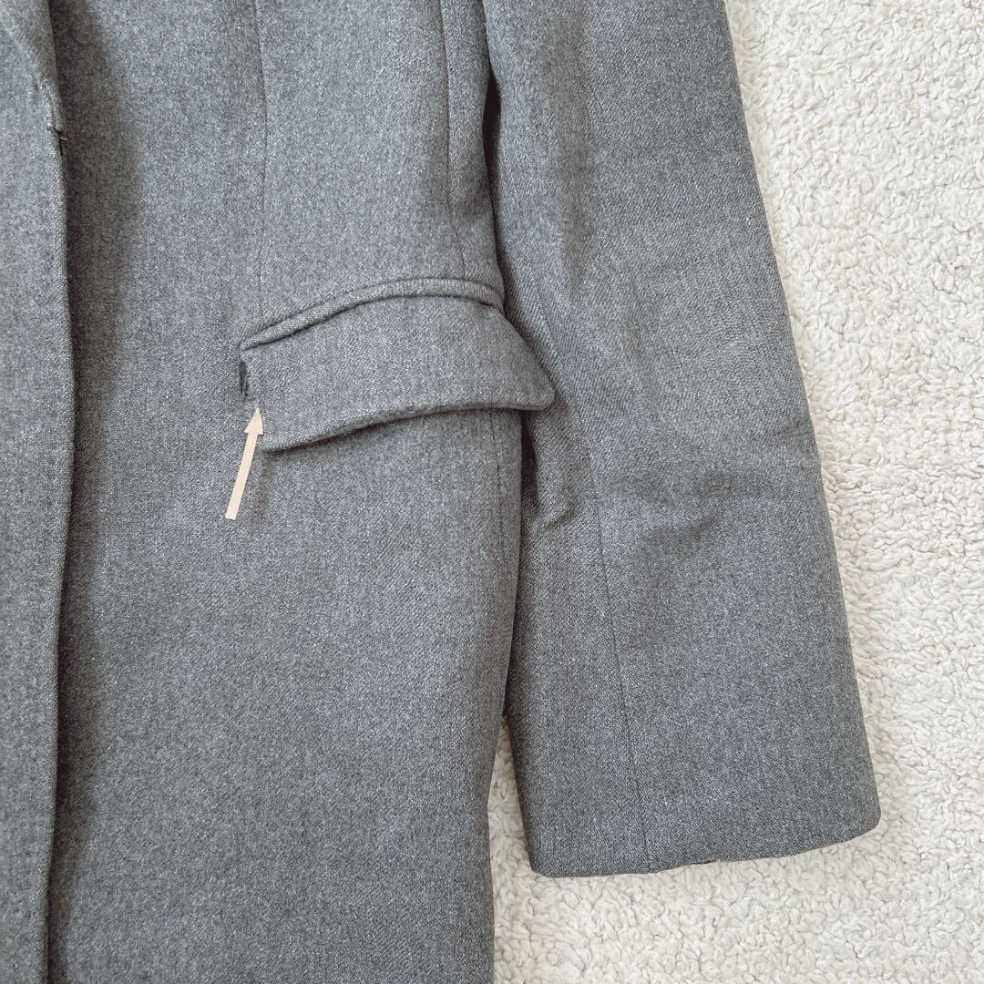 Indivi Cashmere Chester Coat, Made in Japan, Long Coat, Solid Color, Casual