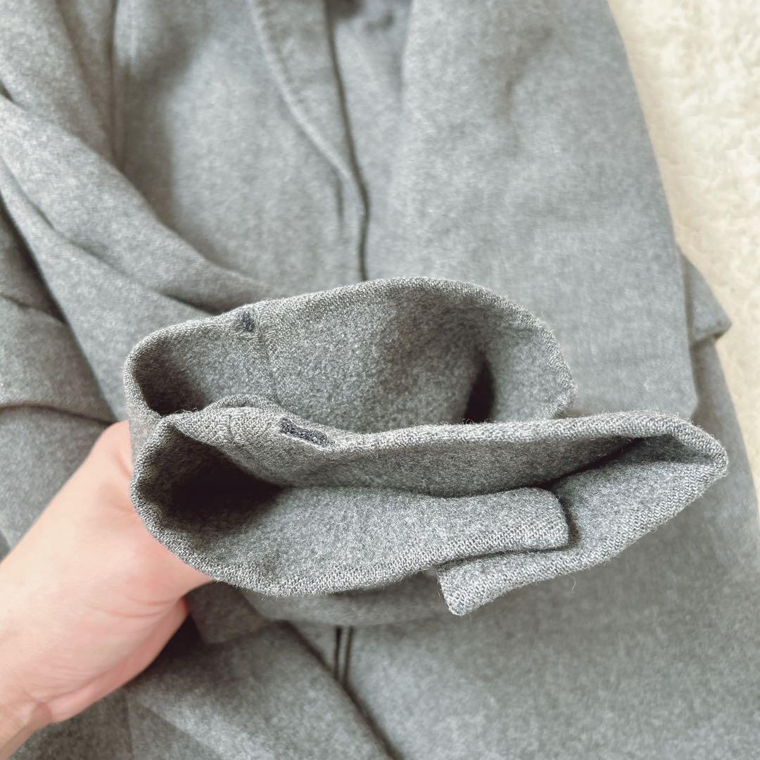 Indivi Cashmere Chester Coat, Made in Japan, Long Coat, Solid Color, Casual