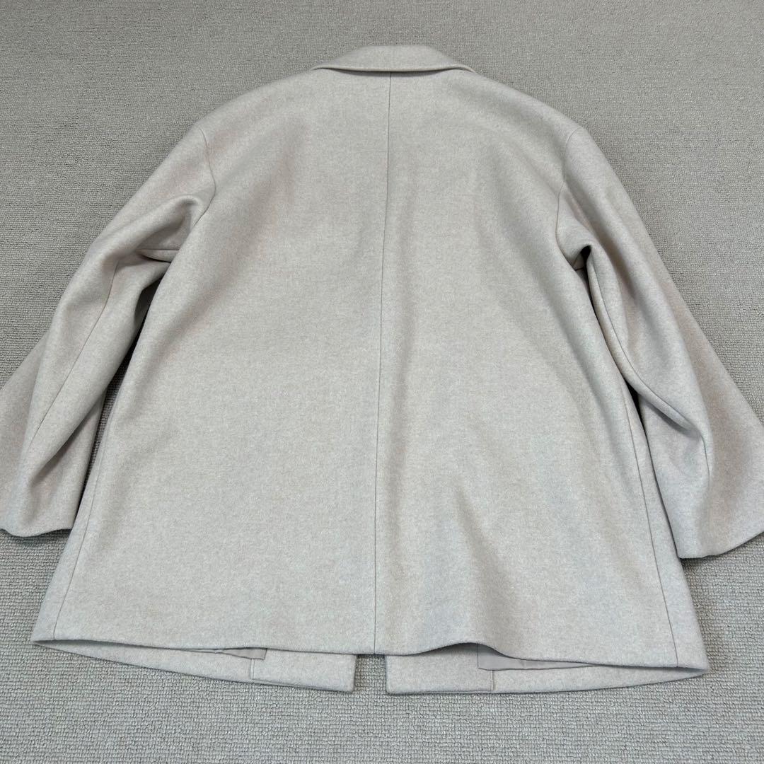 New! GLOBAL WORK Chester Coat, Stretch, Light Beige, M