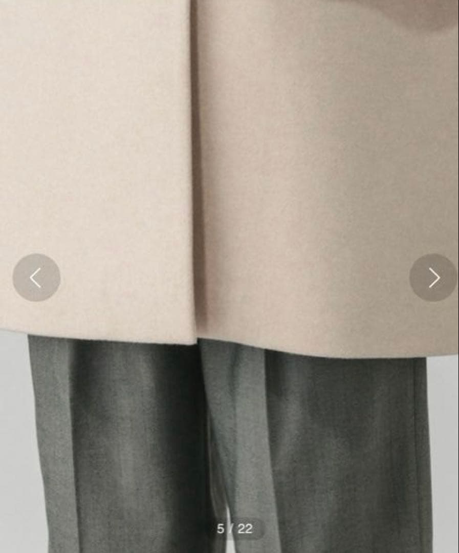 New! GLOBAL WORK Chester Coat, Stretch, Light Beige, M