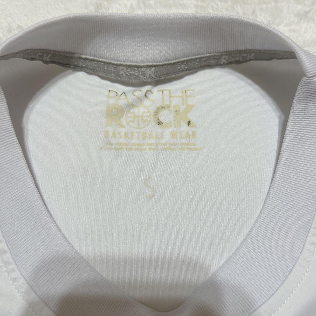 PASS THE ROCK Basketball T-Shirt White