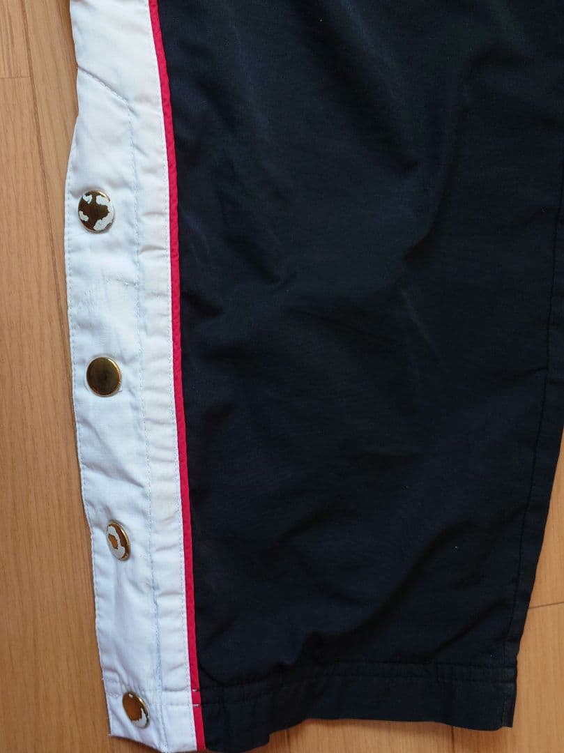 Converse Jersey Pants - Black/White/Red with Side Buttons