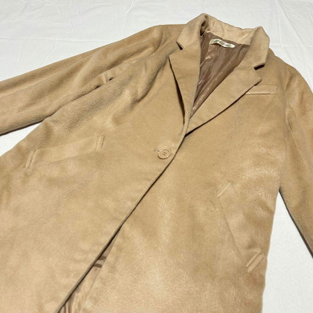 KOBE LETTUCE Wool-like Chester Coat Beige L