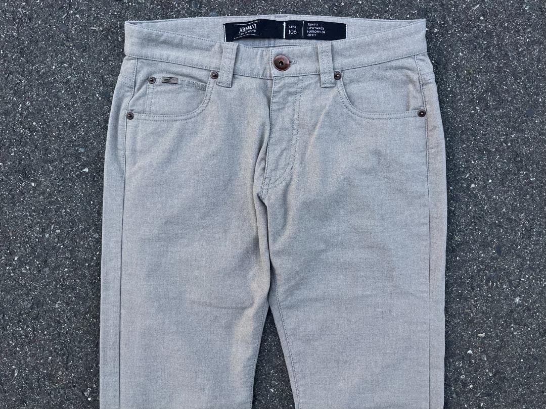 ARMANI COLLEZIONI / Dress Pants / Straight Leg / Low Rise / Y2K