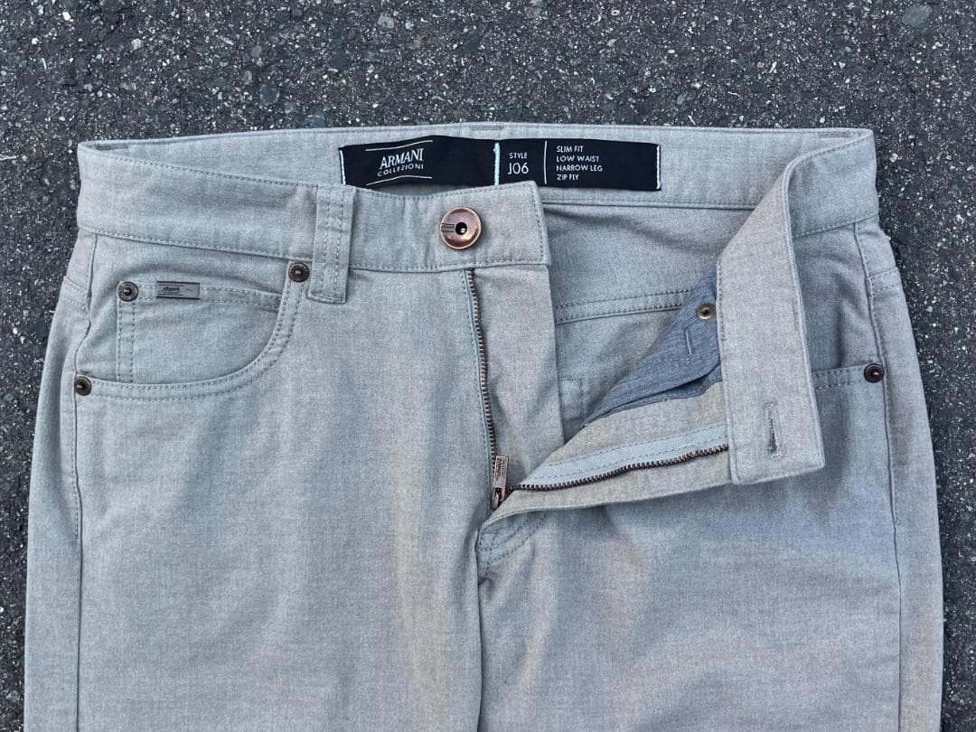 ARMANI COLLEZIONI / Dress Pants / Straight Leg / Low Rise / Y2K