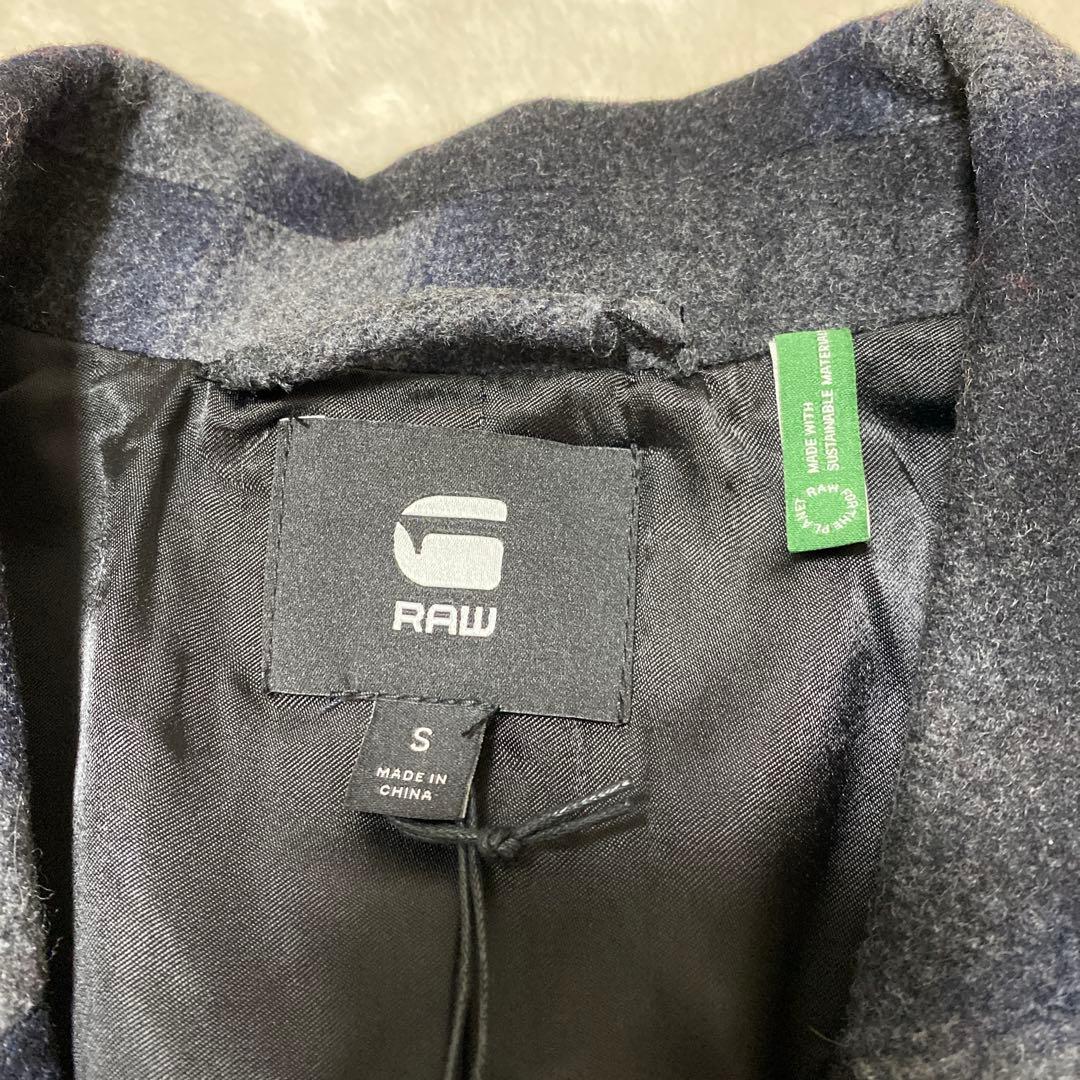 【New with Tags】 G-STAR RAW Wool Check Chester Coat Women's S