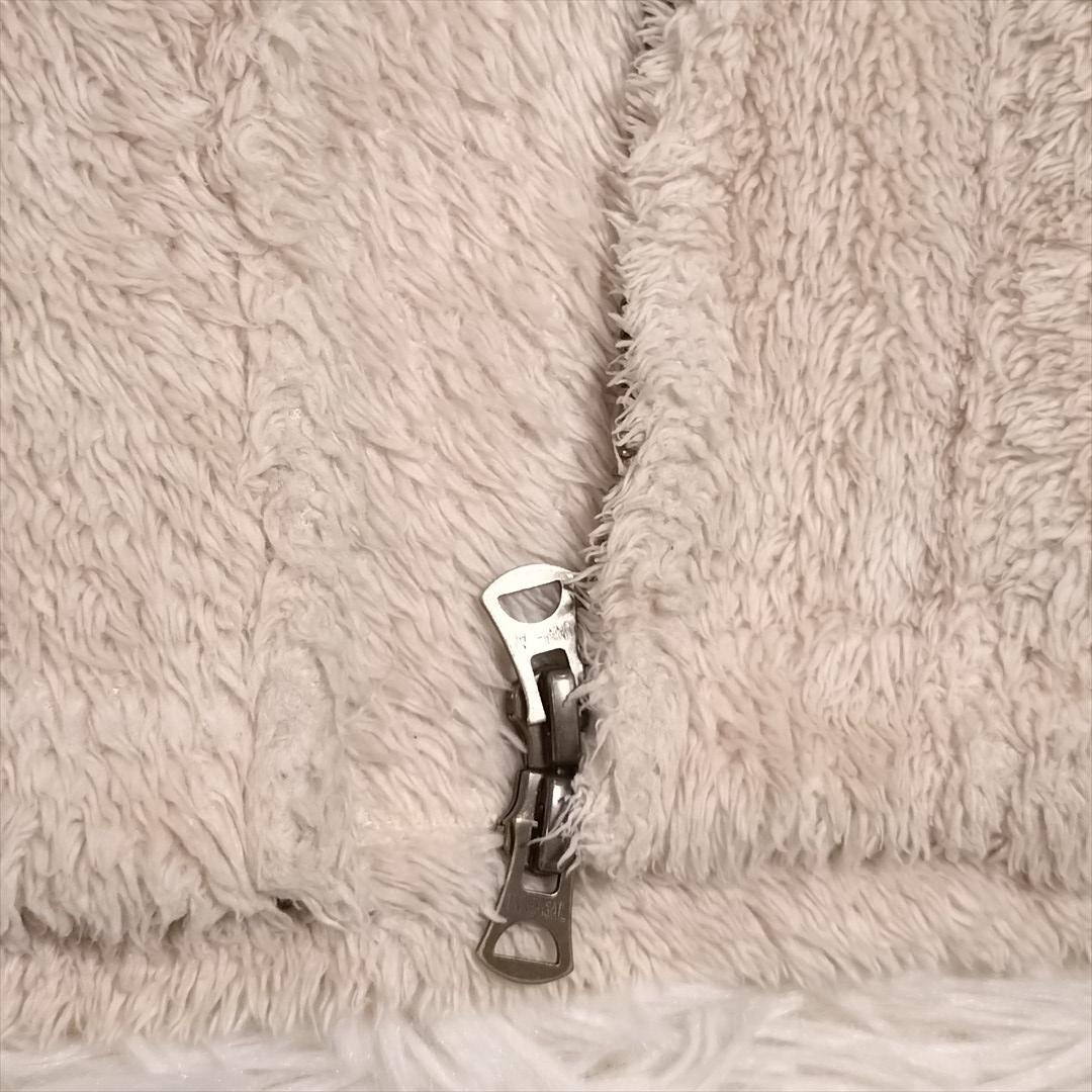 LEE Lee Boa Fleece Jacket M Beige Cardigan 10346