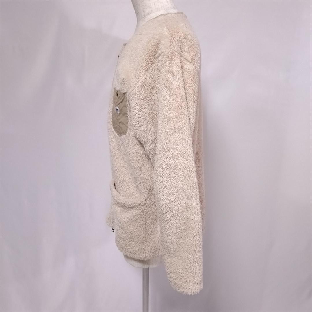 LEE Lee Boa Fleece Jacket M Beige Cardigan 10346