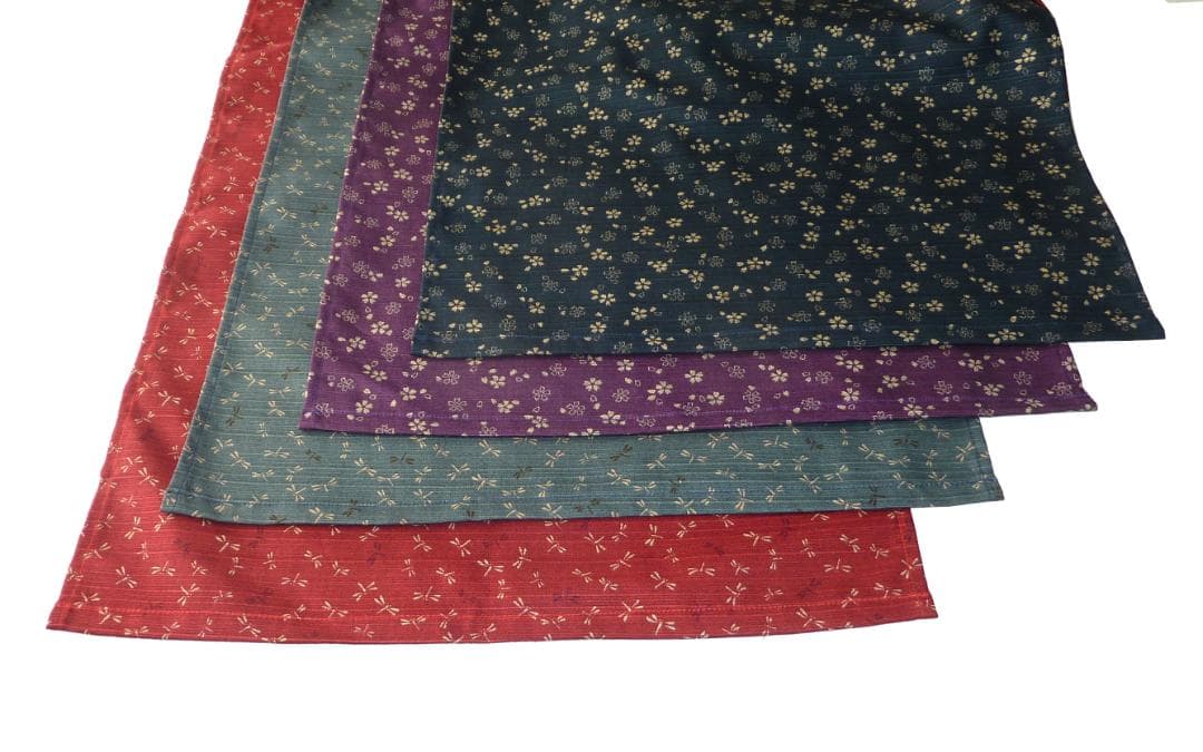Reversible 6-shaku fundoshi loincloth, Dragonfly, Samekomon/Indigo, Azuki, F size