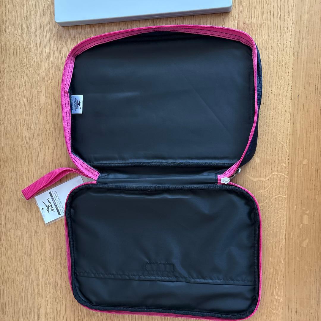 Mizuno Table Tennis Racket Soft Case Navy/Pink